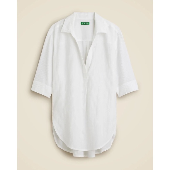 J. Crew Popover tunic shirt in airy gauze  - Picture 5 of 7